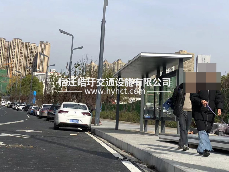 公交站臺候車亭生產(chǎn)廠家安裝案例現(xiàn)場